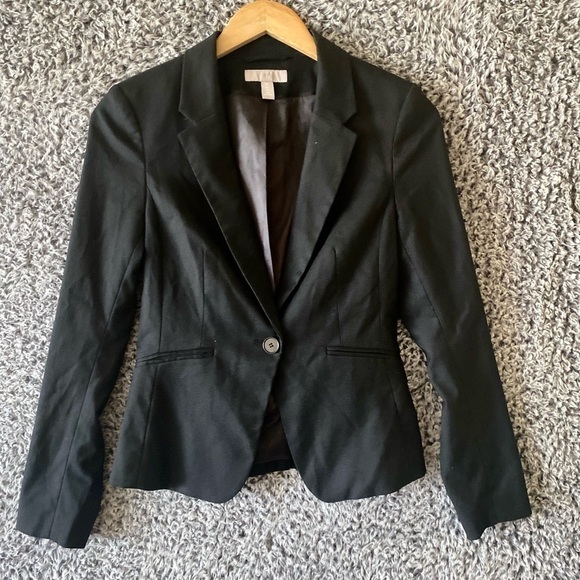 HM Womens Black Blazer/Office  Carrier Workwear Jacket Size 2 - Picture 10 of 11